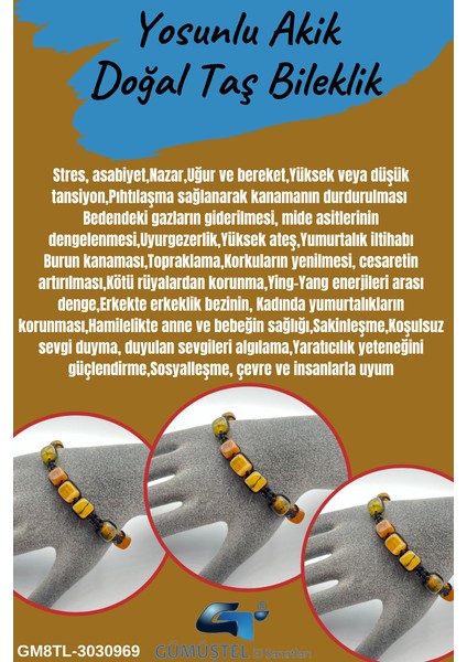 Yosunlu Akik Doğal Taş El Yapımı Bileklik Aaa Kalite Asansörlü Kilit Sistemi fiyatları