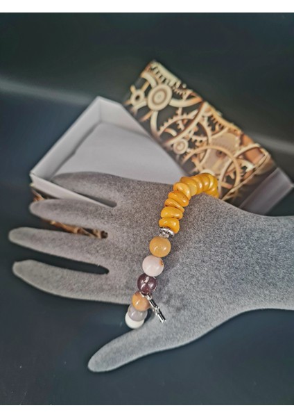 Doğal Taş Bileklik Özel Tasarım Jasper Sedef Doğal Taş Aaa Kalite Sürpriz Hediyeli fırsatları