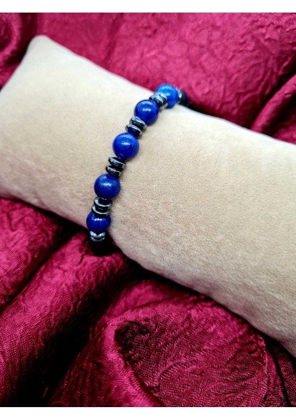 Lapis Lazuli & Hematit & Oniks Doğal Taş Bileklik fiyatları