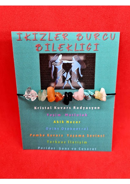 Ikizler Burcu Bileklik Doğal Taş fiyatları
