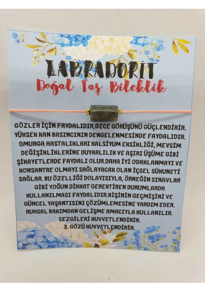 Doğal Taş Labradorit Taşı Bileklik Ten Rengi Ip fiyatları