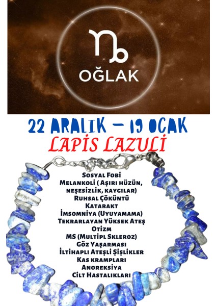 Oğlak Burcu Burç Bilekliği