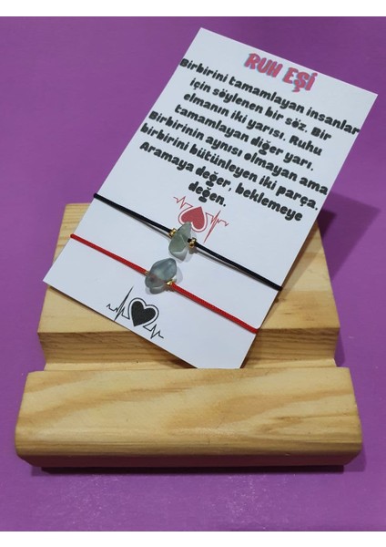 Ruh Eşi Akuamarin Doğal Taşlı Ip Bileklik