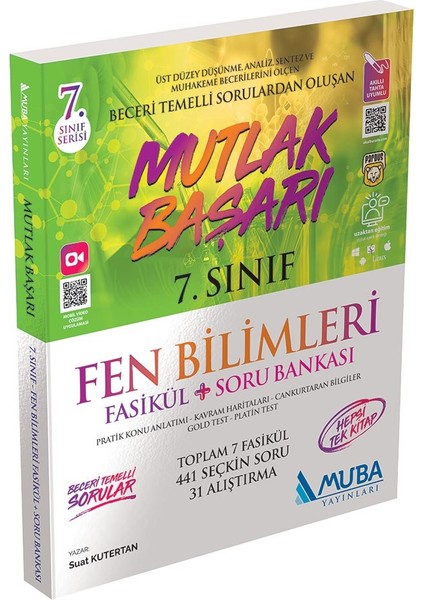 Muba Mutlak Başarı 7. Sınıf Fen Bilimleri Fasiküller + Soru Bankası
