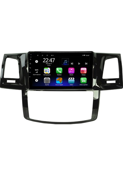 Toyota Prado Android 12 Kablosuz Carplay Navigasyon Multimedya Ekran Teyp - MY-0609W-TOYOTA Prado