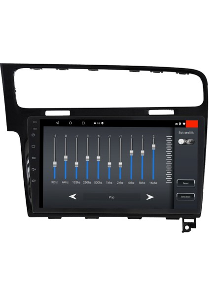 Vw Golf 7 Android 12 Kablosuz Carplay Navigasyon Multimedya Ekran Teyp - MY-0609W-VW Golf 7