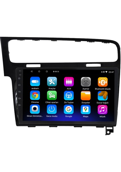 Vw Golf 7 Android 12 Kablosuz Carplay Navigasyon Multimedya Ekran Teyp - MY-0609W-VW Golf 7