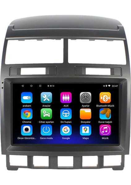 Vw Touareg Android 12 Kablosuz Carplay Navigasyon Multimedya Ekran Teyp - MY-0609W-VW Touareg