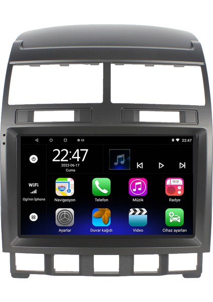 Vw Touareg Android 12 Kablosuz Carplay Navigasyon Multimedya Ekran Teyp - MY-0609W-VW Touareg