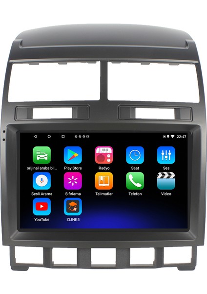Vw Touareg Android 12 Kablosuz Carplay Navigasyon Multimedya Ekran Teyp - MY-0609W-VW Touareg