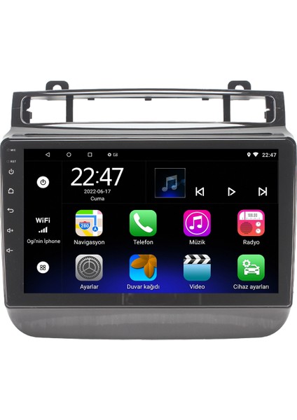 Vw Touareg Android 12 Kablosuz Carplay Navigasyon Multimedya Ekran Teyp - MY-0609W-VW Touareg
