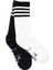 2 Pack Striped Crew Socks M Siyah Beyaz Erkek 2li Çorap - D202531-955 3