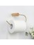 Banyo Tuvalet Kağıdı Tutucu Duvara Dağı Doku Rulo Askı Banyo Aksesuarları Duvar Kağıdı Porta Papel Higienico Ahşap Bakır (Kahverengi) (Yurt Dışından) 4