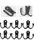 10 Adet 2 Pronged Ceket Kanca Duvara Monte 2 Delik Havlu Askısı Palto Şapka Giyim (Siyah) | Robe Hooks (Yurt Dışından) 3