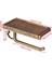 Tuvalet Kağıdı Tutucu Vintage Metal Mutfak Kağıt Tutucu Rulo Doku Raf Duvara Monte Banyo Tuvalet Havlu Retro Depolama Raf (Altın) (Yurt Dışından) 3
