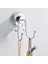 Paslanmaz Çelik Çıkarılabilir Vakum Vantuz Döner Çift Duvar Kanca Askısı Havlu Robe Banyo Mutfak Tutucu | Robe Hooks (Yurt Dışından) 2