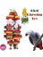 Kuş Oyuncakları Çiğneme Oyuncaklar Büyük Orta Pet Parrot Cockatiel Parakeet Renkli Ahşap Bloklar Salıncak Gıda Sınıfı Oyuncaklar | Kuş Oyuncakları (Yurt Dışından) 3