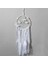 Dreamcatcher Beyaz Dantel Rüzgar Chime Kız Kalp El Yapımı Ev Kolye Zanaat Hediye Araba Kolye Yatak Odası Dekorasyon | Rüzgar Çanları ve asılı Süslemeler (Yurt Dışından) 3