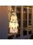 LED Işık Dreamcatcher Çift Güverte Ev Düğün Dekorasyon Parti Hediye Dromenvanger Vintage Rüzgar Çanları Beyaz Tüy | Rüzgar Çanları ve asılı Süslemeler (Yurt Dışından) 1
