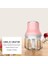 Ev Elektrikli Mini Sarımsak Masher Paslanmaz Çelik Meyve ve Sebze Kıyıcı Et Öğütücü (Pembe, 100ML) (Yurt Dışından) 2