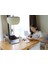 1 Adet LED Masa Masaüstü Tezgah Banyo Seyahat Için Sıradan Pembe Kedi Kulak LED USB Kablosu (Beyaz) Makyaj Aynası (Yurt Dışından) 3