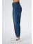 Elıza Cropped Orta Mavi Straight Fit Fermuarlı Jean Pantolon C 4518-078 3