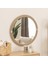 Jut Halatlı Yuvarlak Dekoratif Duvar Salon Banyo Aynası 1
