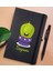 Gift Kişiye Özel Kaktüs Tasarımlı Siyah Defter ve Metal Versatil Kalem(0,7 Kurşun) Hediye Seti-10 1
