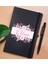 Gift Kişiye Özel Çiçek Tasarımlı Siyah Defter ve Metal Versatil Kalem(0,7 Kurşun) Hediye Seti-22 2