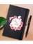 Gift Kişiye Özel Çiçek Tasarımlı Siyah Defter ve Metal Versatil Kalem(0,7 Kurşun) Hediye Seti-2 2