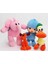 Bandai 4pcs Seti Pocoyo Elly Pato Loula Yumuşak Peluş Doldurulmuş Figür Oyuncak Bebek (Yurt Dışından) 1