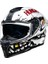 SX.100R Hungry Mıles Kapalı Kask Beyaz Small 2