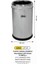 Çöp Kovası Çemberli Paslanmaz 27 Litre 1