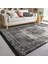 Gri Zeminde Damask Motifli Kilim Desenli Eskitme Motifli Etnik Motifler Dijital Baskılı Makinede Yıkanabilir Kaymaz Taban Saçaklı Halı 1