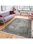 Renkli Zeminde Kilim Motifli Hereke Desenli Avangarde Eskitme Motifli Dijital Baskılı Makinede Yıkanabilir Kaymaz Taban Saçaklı Halı 5
