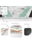Mermer Zeminde Geometrik Motifli Modern Desenli Geometrik Banyo Salon & Oturma Odası Dijital Baskılı Makinede Yıkanabilir Kaymaz Taban Saçaklı Halı 4