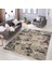 Krem - Bordo Zeminde Eskitme Motifli Kilim Desenli Eskitme Motifli Dijital Baskılı Makinede Yıkanabilir Kaymaz Taban Saçaklı Halı 3