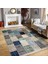 Anadolu Zeminde Patchwork Motifli Etnik Desenli Vintage Dijital Baskılı Makinede Yıkanabilir Kaymaz Taban Saçaklı Halı 5