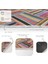 Çok Renkli Zeminde Patchwork Motifli Geleneksel Desenli Geometrik Klasik Koridor & Antre Banyo Dijital Baskılı Makinede Yıkanabilir Kaymaz Taban Saçaklı Halı 4