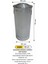 Endüstriyel Manuel Kapaklı Galvaniz Çöp Kovası 70 Litre 1