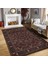 Kahverengi Zeminde Kilim Motifli Etnik Desenli Etnik Motifler Vintage Dış Mekan & Outdoor Yatak Odası Dijital Baskılı Makinede Yıkanabilir Kaymaz Taban Saçaklı Halı 2