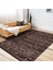 Kahverengi Zeminde Kilim Motifli Etnik Desenli Etnik Motifler Vintage Dış Mekan & Outdoor Yatak Odası Dijital Baskılı Makinede Yıkanabilir Kaymaz Taban Saçaklı Halı 5