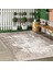 Krem - Bej Zeminde Dokuma Halı Motifli Kilim Desenli Eskitme Motifli Dijital Baskılı Makinede Yıkanabilir Kaymaz Taban Saçaklı Halı 5