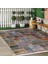 Eskitme Zeminde Patchwork Motifli Geleneksel Desenli Vintage Klasik Dijital Baskılı Makinede Yıkanabilir Kaymaz Taban Saçaklı Halı 2