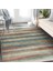 Patchwork Zeminde Örme Motifli Kilim Desenli Klasik Dijital Baskılı Makinede Yıkanabilir Kaymaz Taban Saçaklı Halı 3