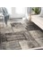 Krem - Kahverengi Zeminde Dokuma Halı Motifli Kilim Desenli Klasik Dijital Baskılı Makinede Yıkanabilir Kaymaz Taban Saçaklı Halı 2