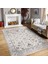 Krem Zeminde Kilim Motifli Osmanlı Desenli Etnik Motifler Vintage Dijital Baskılı Makinede Yıkanabilir Kaymaz Taban Saçaklı Halı 2