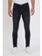 Erkek Jeans Skinny Fit Likralı Antrasit Tırnaklıı 1