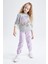 Kız Çocuk Bisiklet Yaka Sweatshirt Z1964A622WN 2