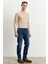 ALTINYILDIZ CLASSICS Erkek Mavi Comfort Fit Rahat Kesim %100 Pamuk Jean Denim Kot Pantolon 4